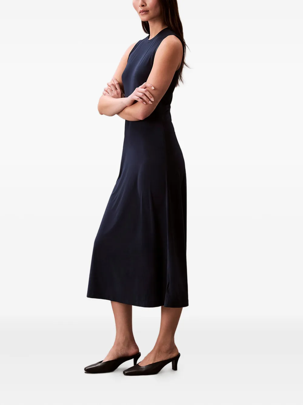 Calvin Klein Jeans Mouwloze midi-jurk - Blauw