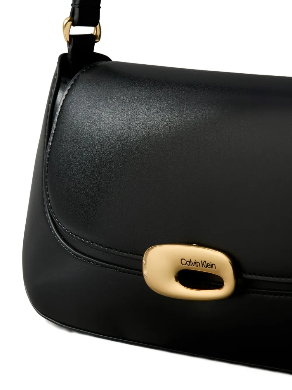 Calvin Klein Logo-detail Shoulder Bag In Black