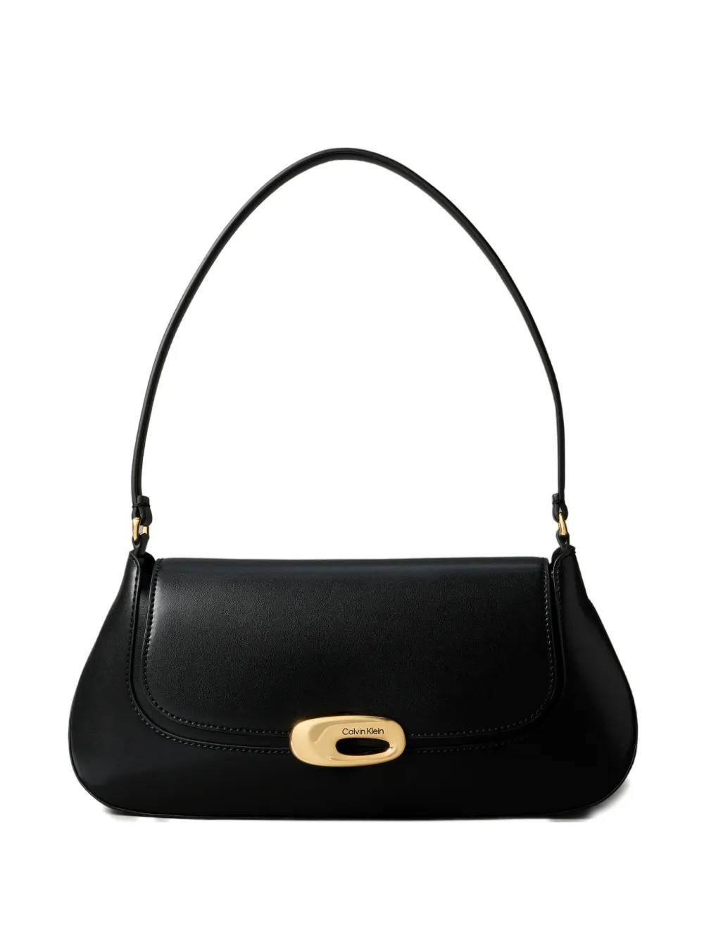 Calvin Klein Logo-detail Shoulder Bag In Black