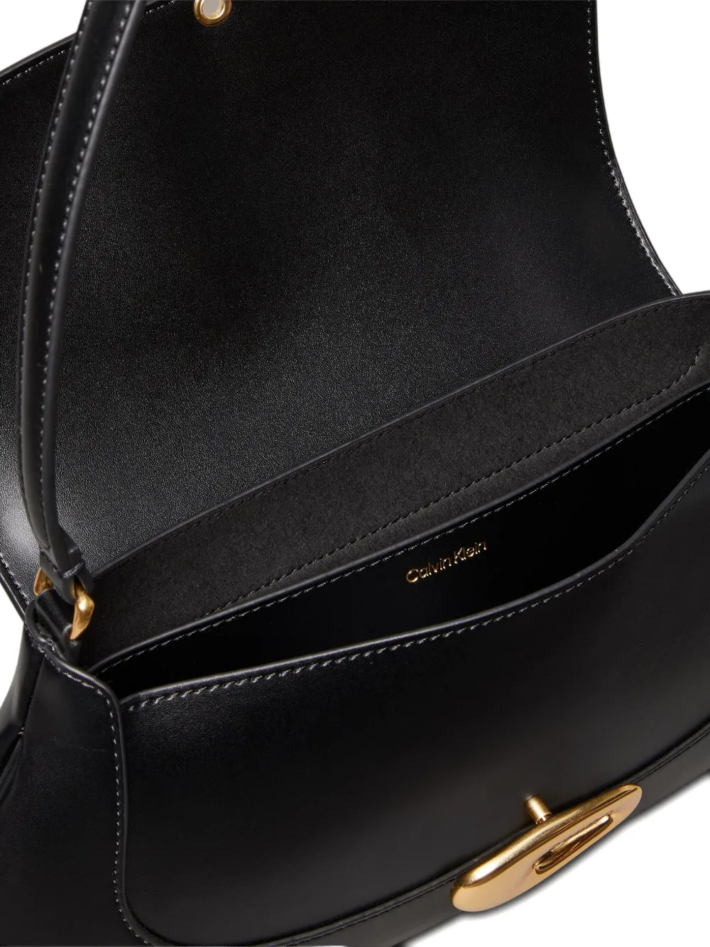 Calvin Klein Logo-detail Shoulder Bag In Black