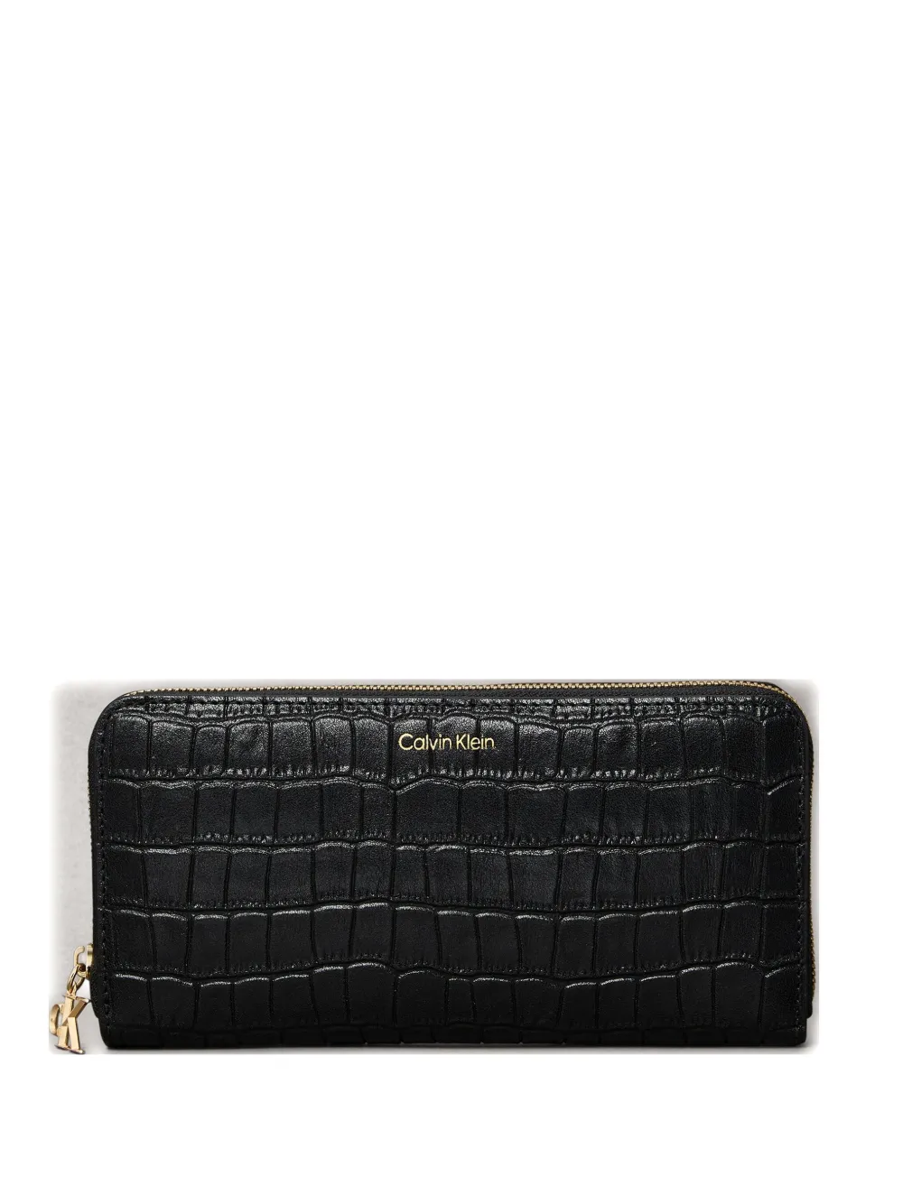 Calvin Klein zip-around leather wallet - Nero