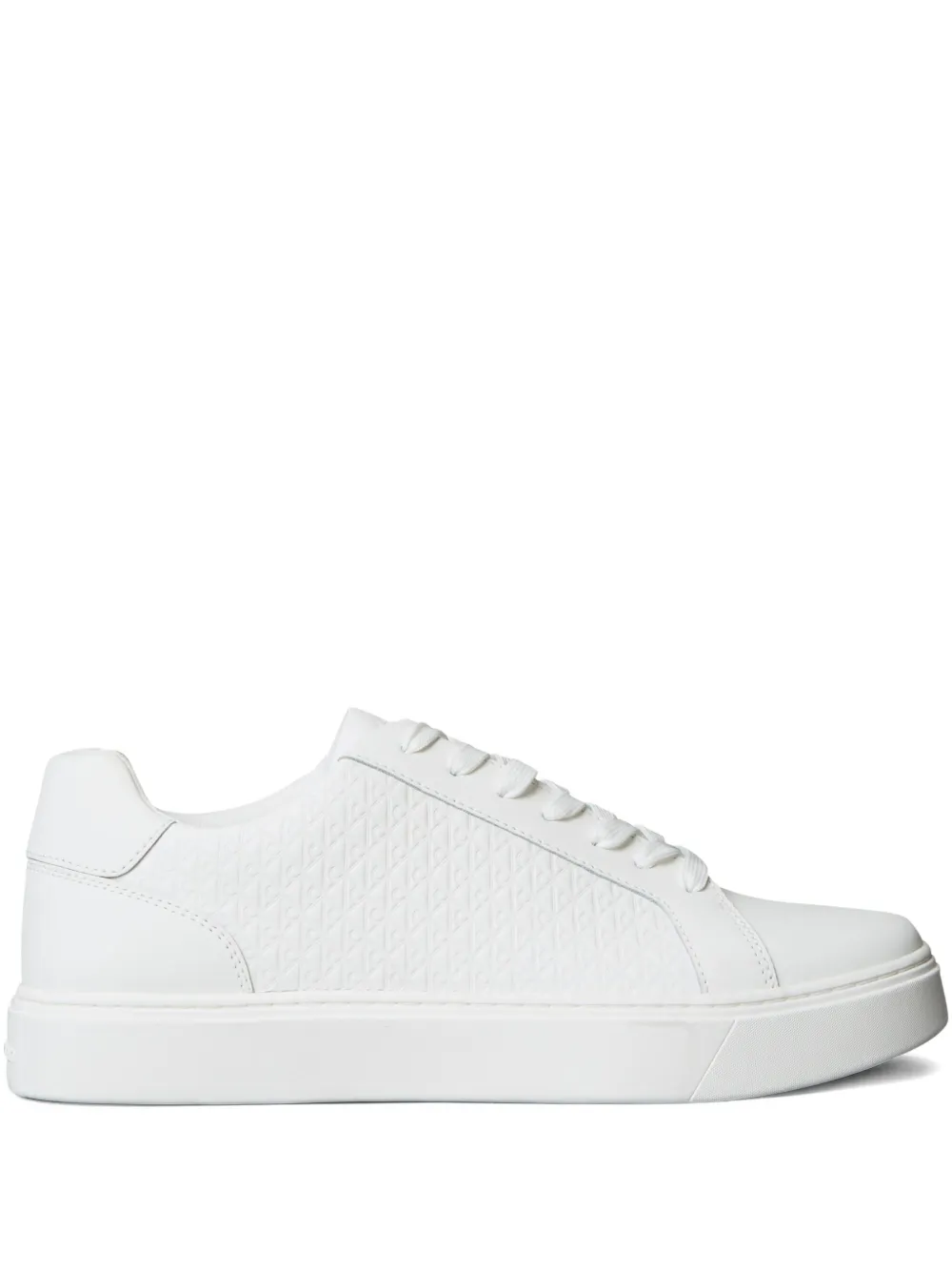Calvin Klein embossed-logo sneakers | White | Image 1