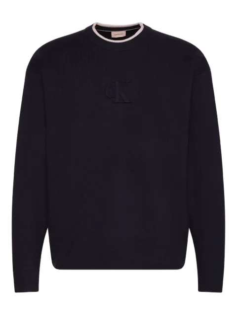 Calvin Klein Jeans logo crew-neck knitwear