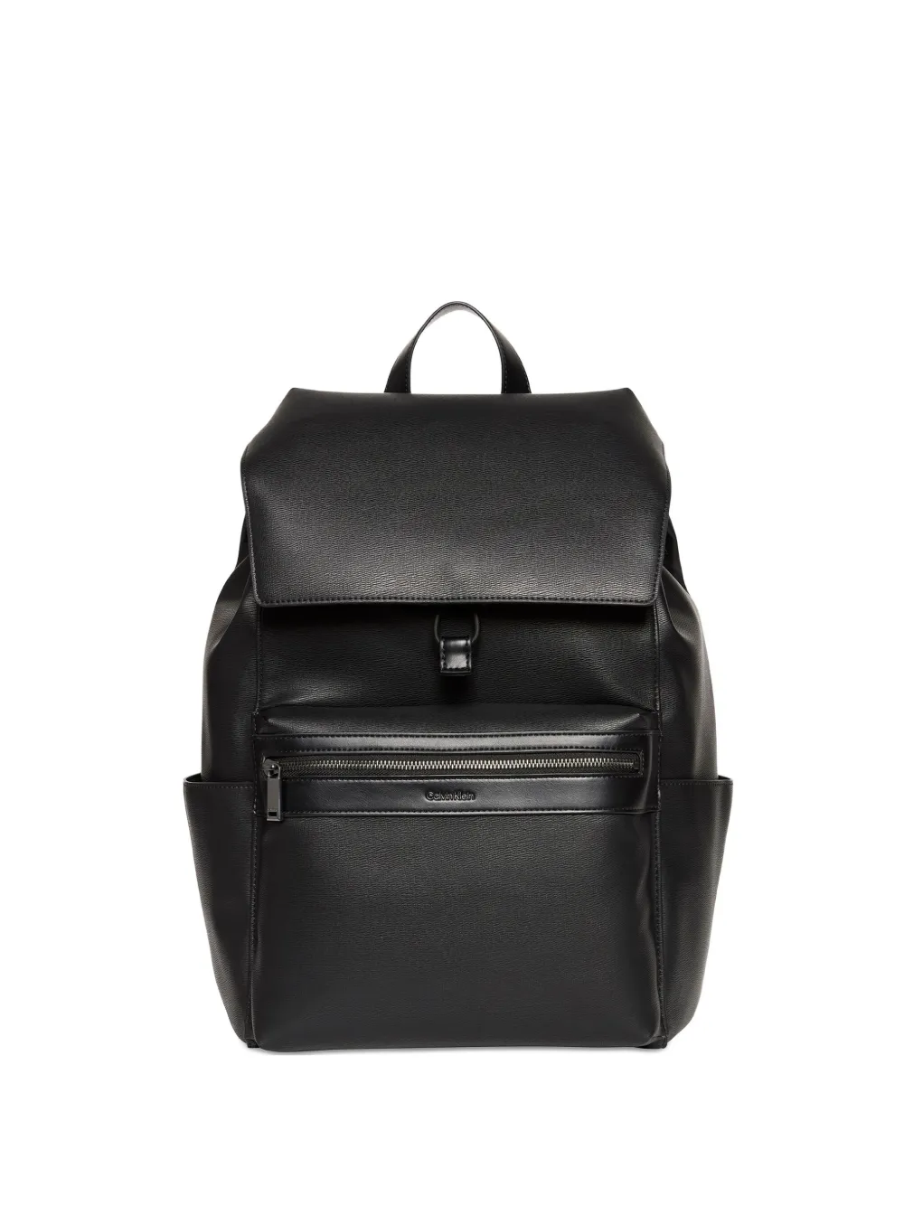 Calvin Klein flap zip backpack | Black | Image 1