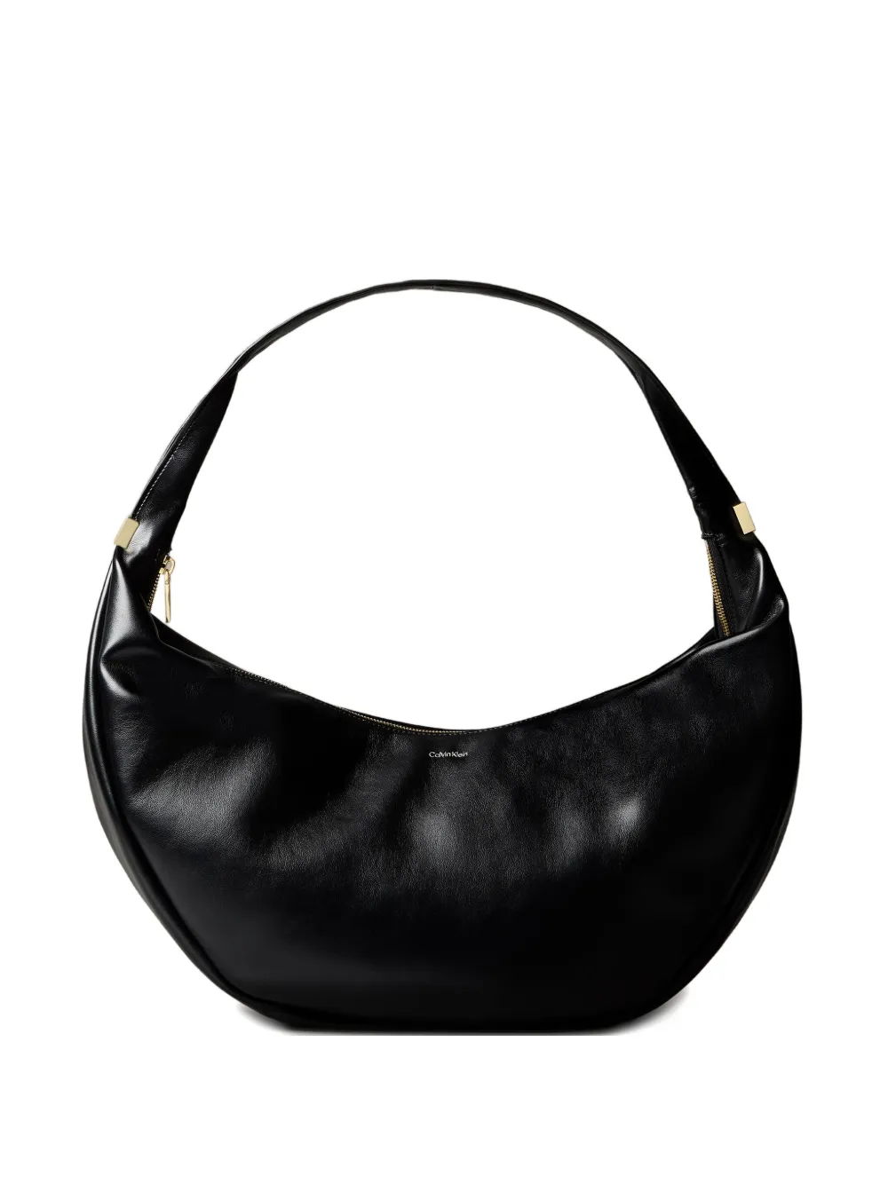 Calvin Klein large zip shoulder bag | Black | Image 1