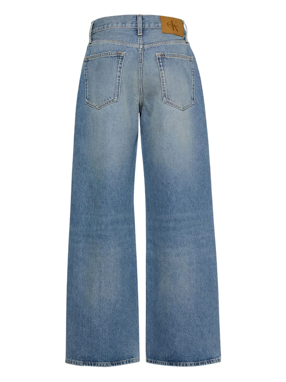  Calvin Klein Jeans Vaqueros Con Parche Del Logo - Azul 