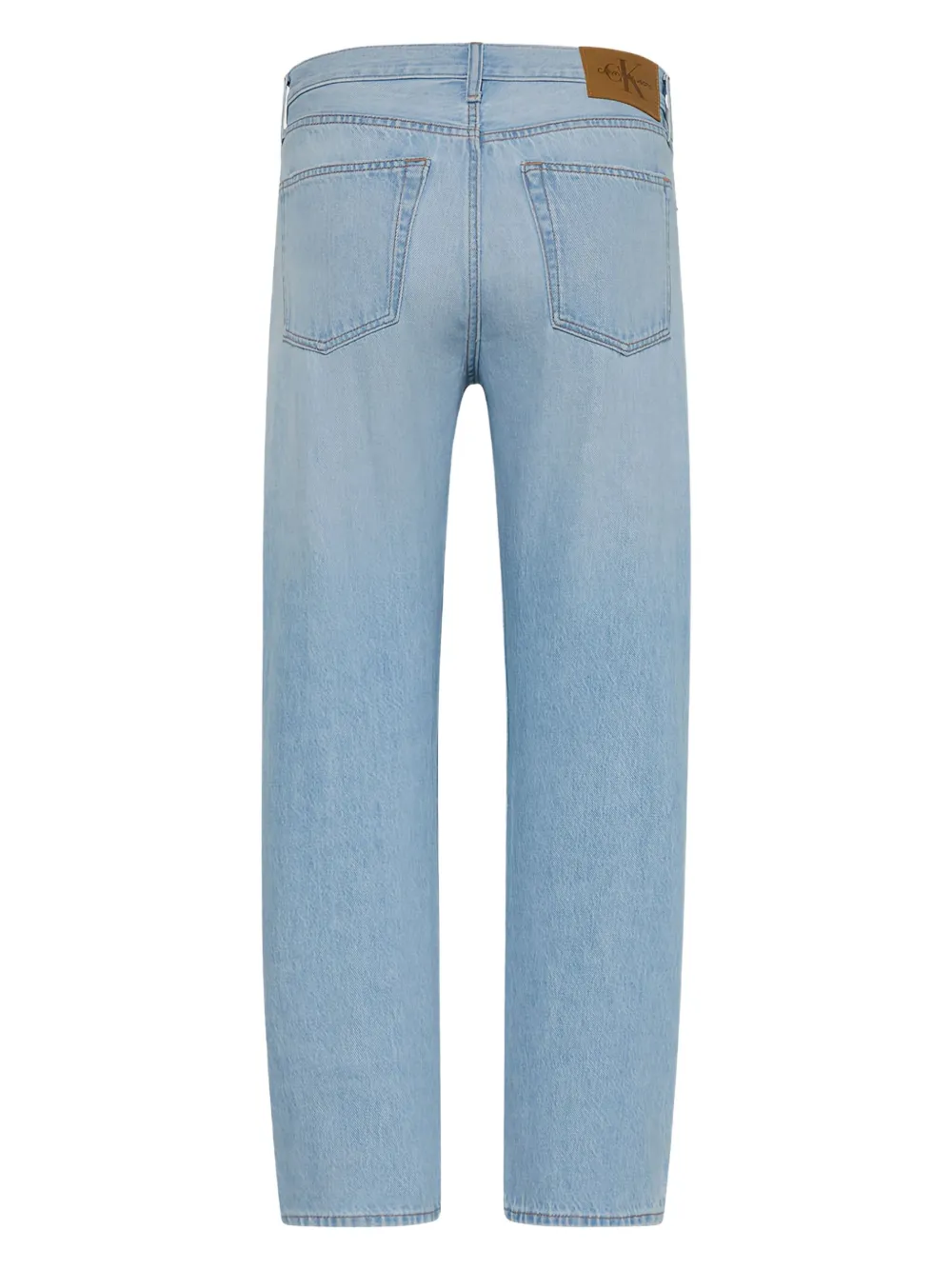 Calvin Klein Jeans logo-patch jeans - Blauw