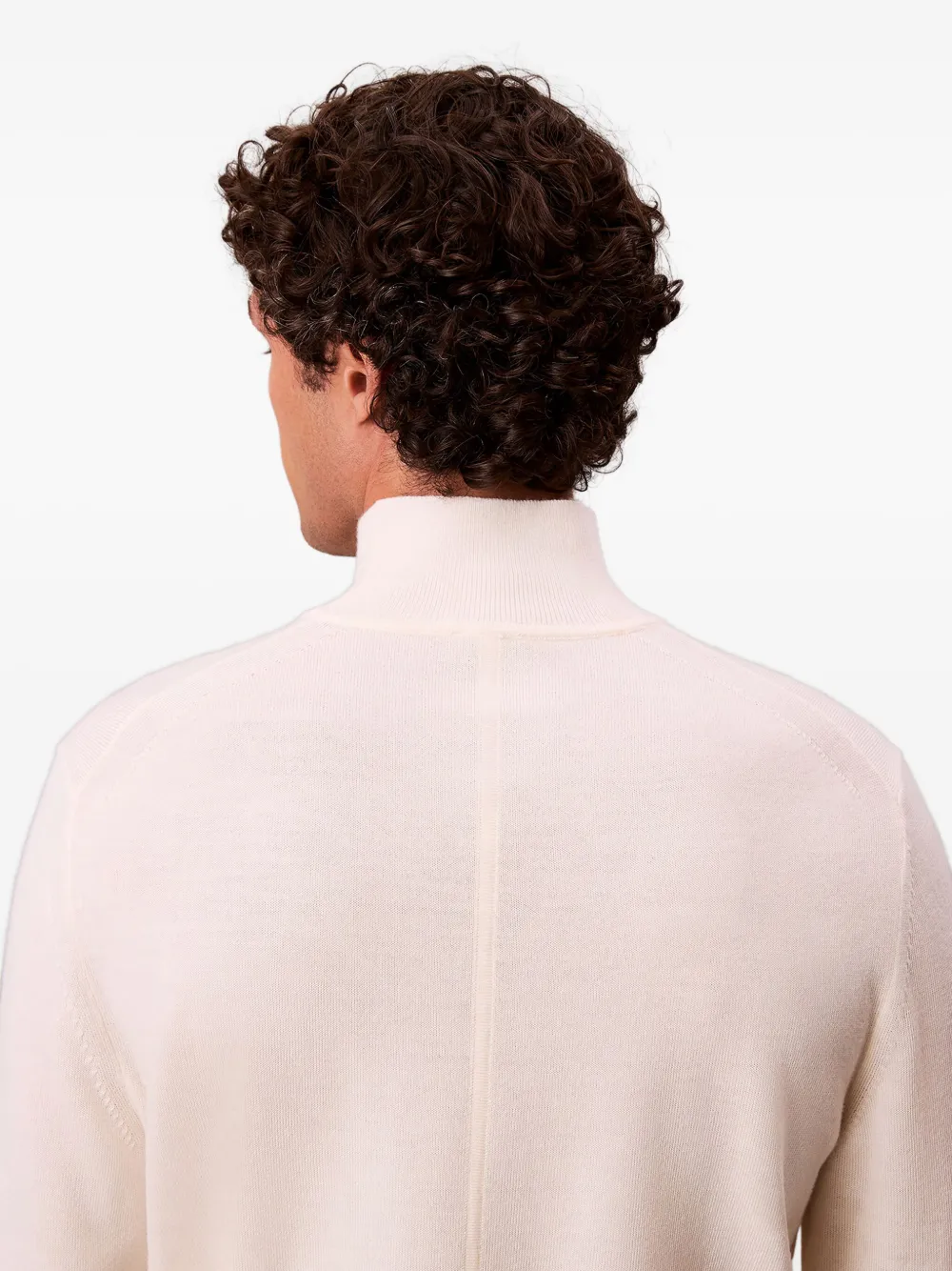 Calvin Klein Wollen trui met hoge hals Beige