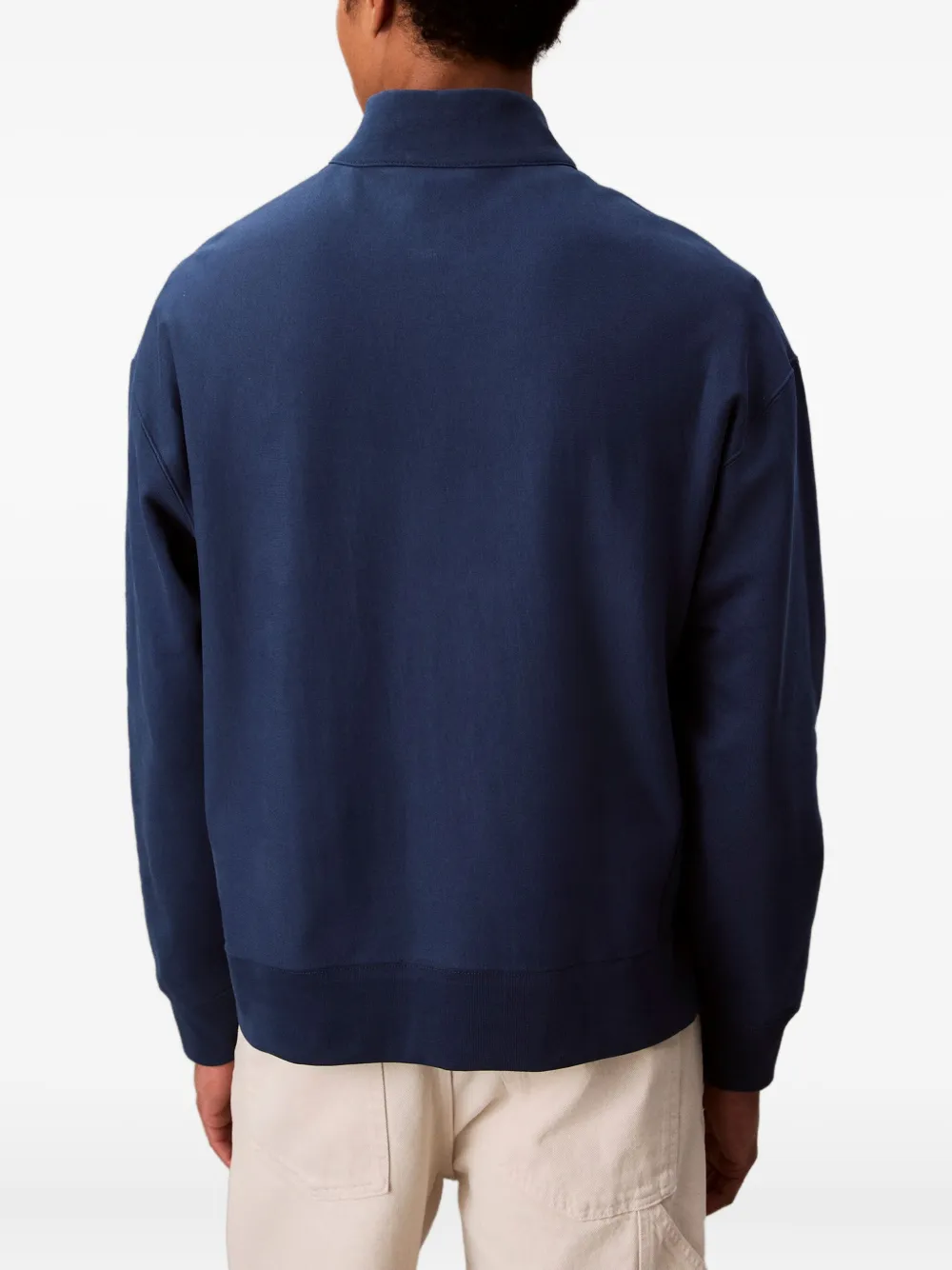Calvin Klein Jeans Est.1978 Zipped Sweater In Blue