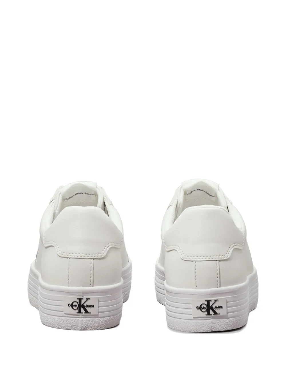 Calvin Klein Logo-print Sneakers In White