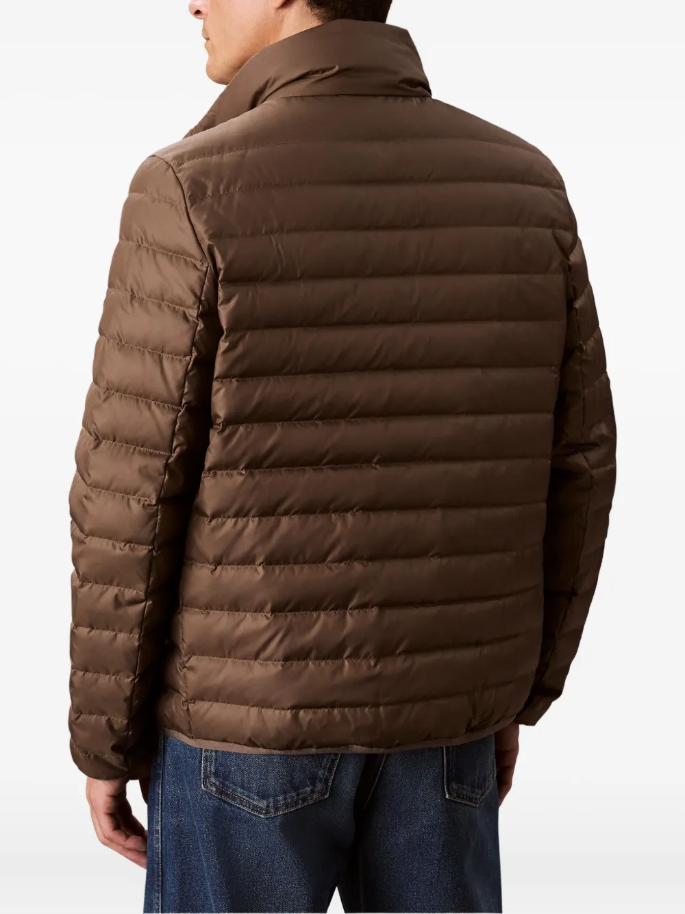 Calvin Klein Donsjack met rits Bruin