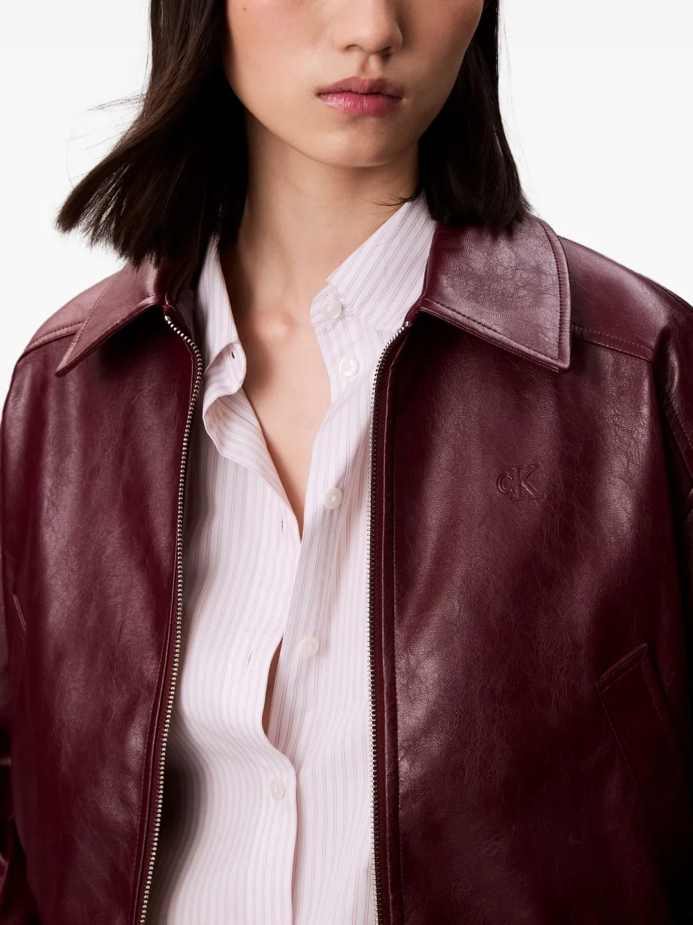 Calvin Klein Jeans Jack met rits Rood