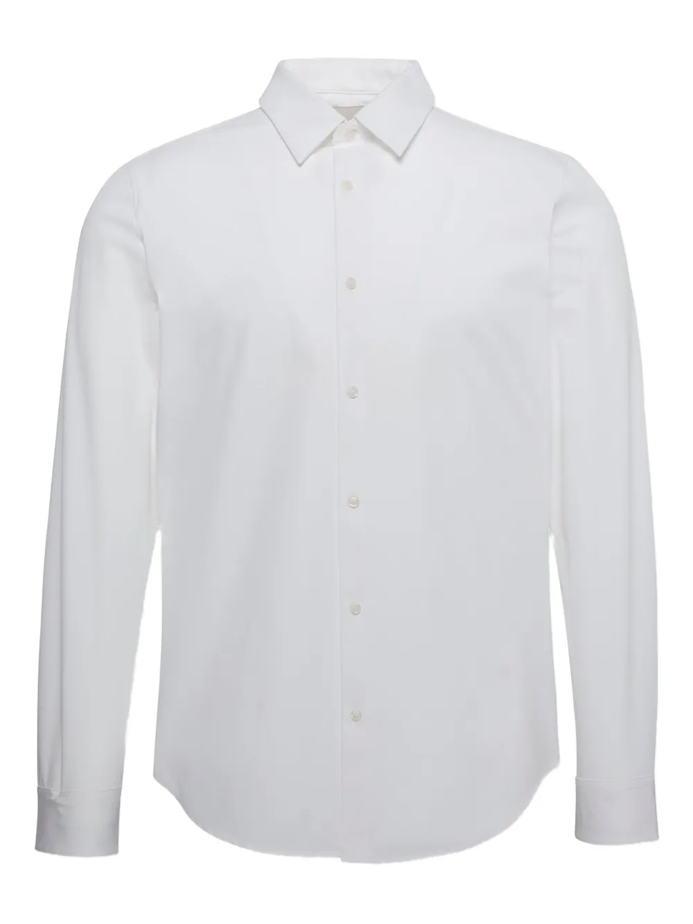 Calvin Klein Long-sleeved Cotton Shirt In White