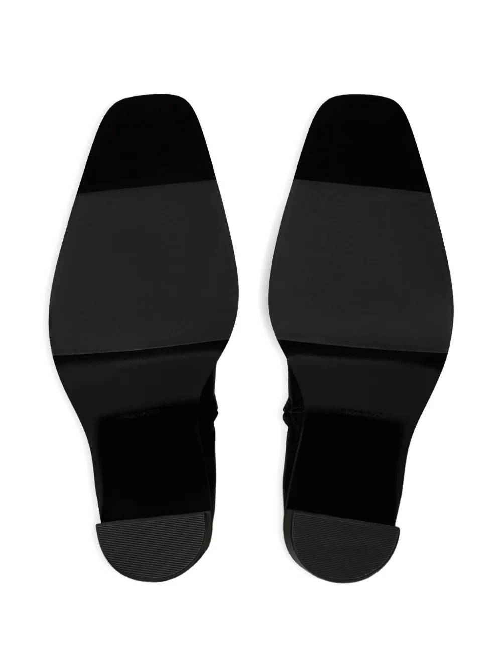 Calvin Klein Square-toe Ankle Boots In Black