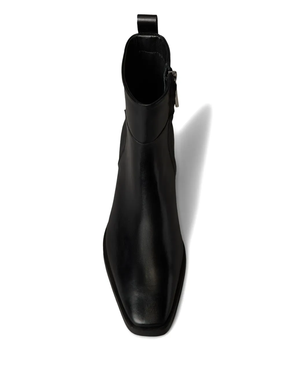 Calvin Klein Square-toe Ankle Boots In Black