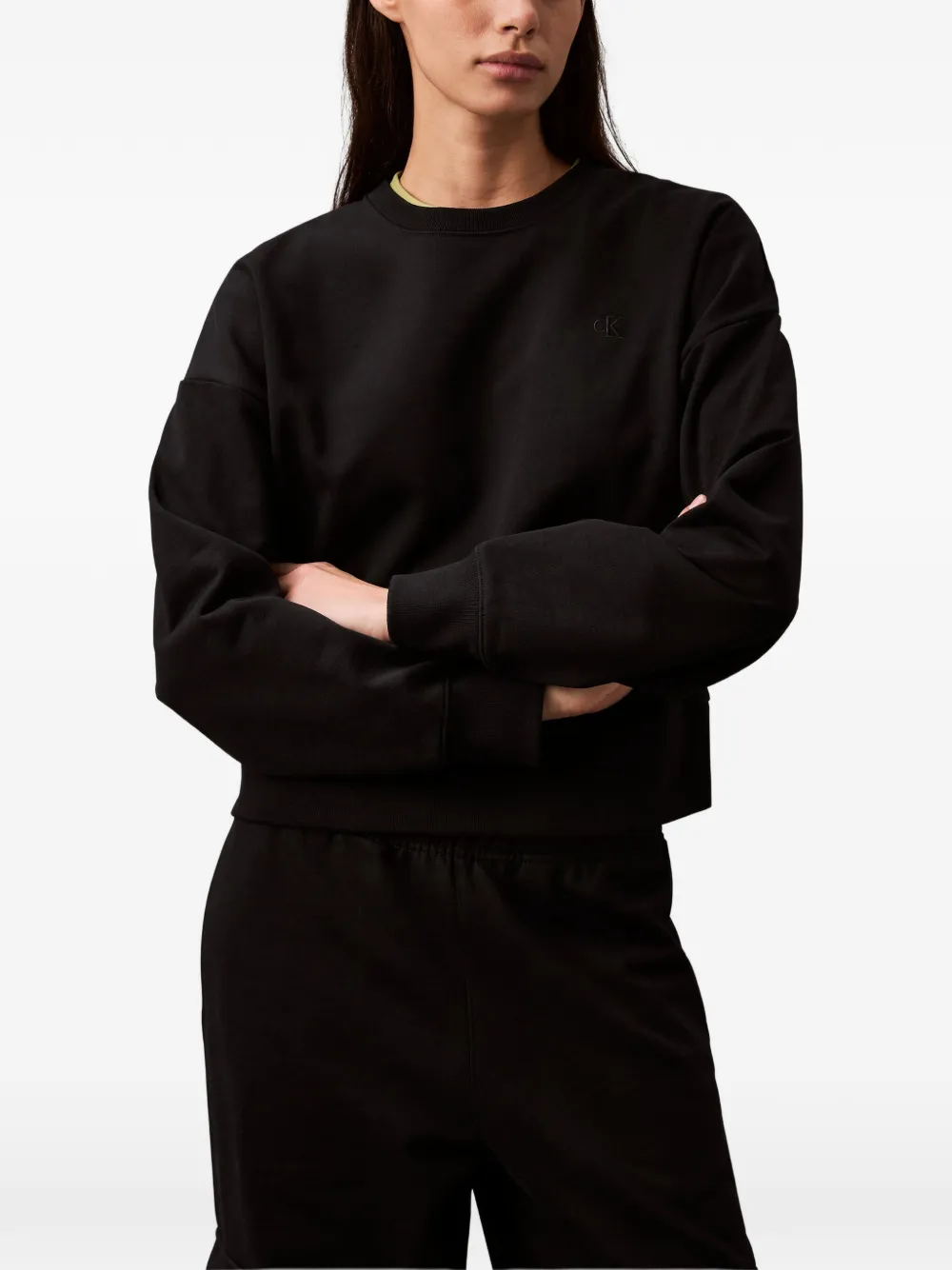 Calvin Klein Jeans Sweater met logo Zwart