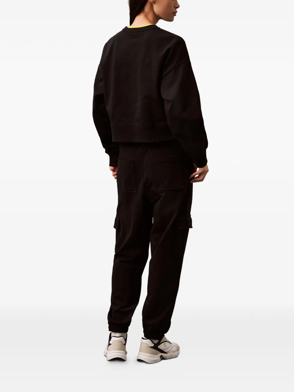 Calvin Klein Jeans Sweater met logo Zwart