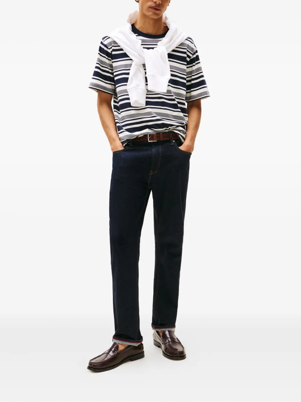 Tommy Hilfiger striped T-shirt - Blauw