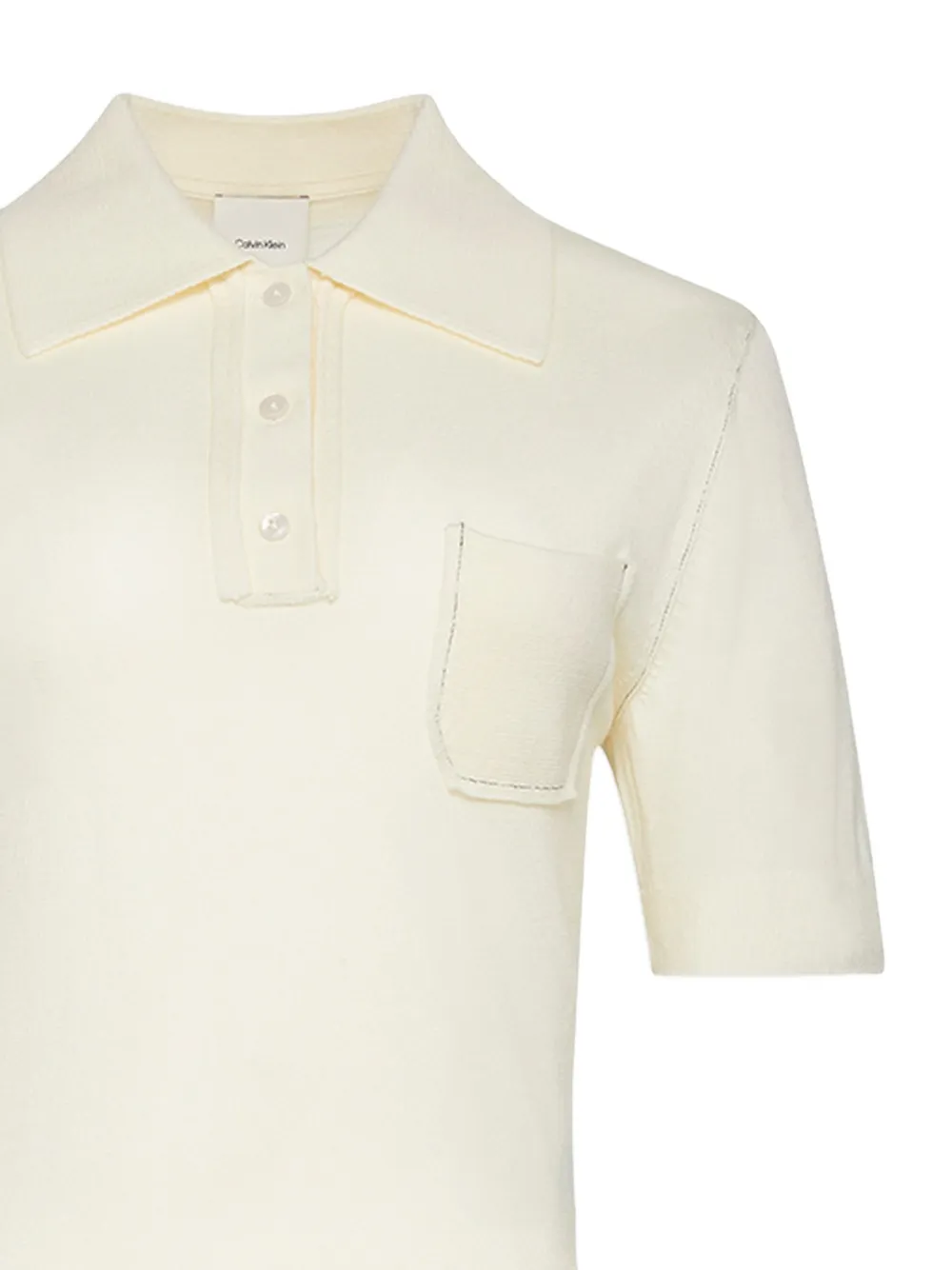 Calvin Klein wool polo top - Beige