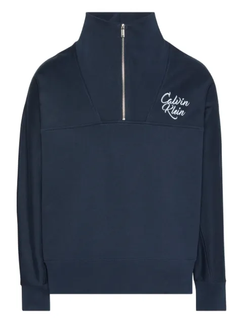 Calvin Klein Jeans logo-embroidered sweatshirt