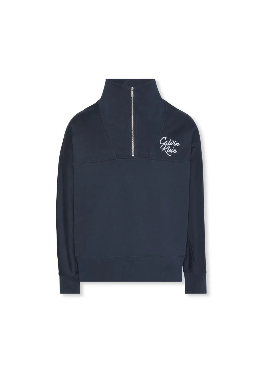 Calvin Klein Jeans Sweater met geborduurd logo - Blauw