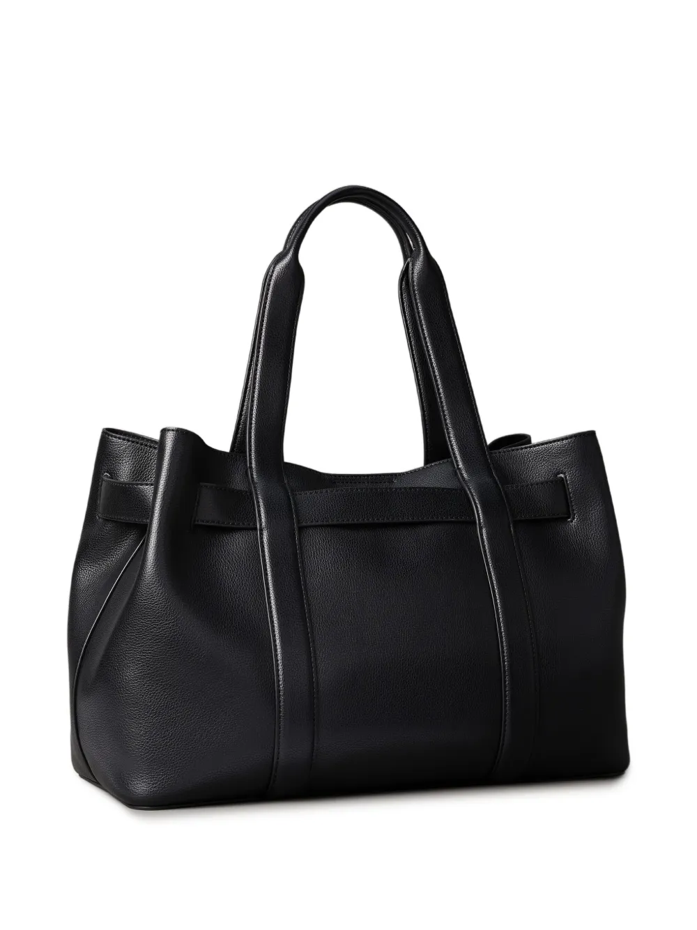 Calvin Klein Shopper met gesp - Zwart