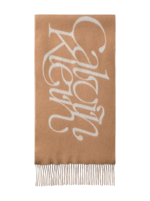 Calvin Klein fringed scarf