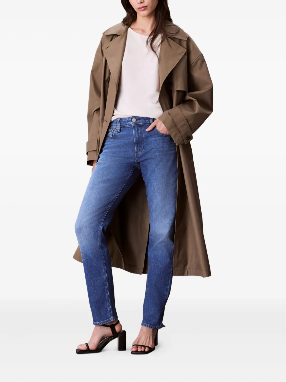 Calvin Klein Jeans Est.1978 Logo Jeans In Blue