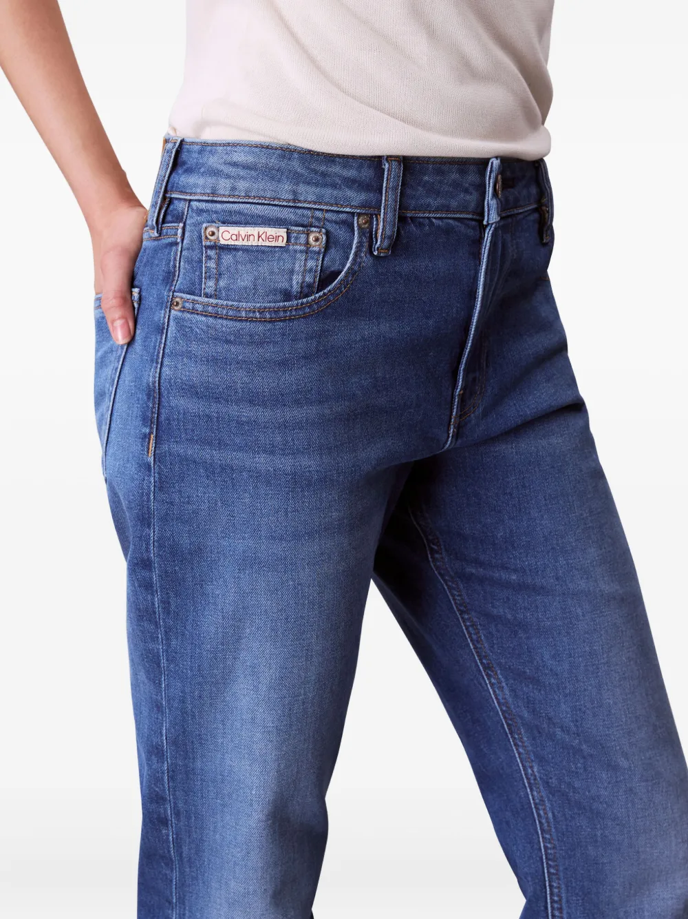 Calvin Klein Jeans Est.1978 Logo Jeans In Blue