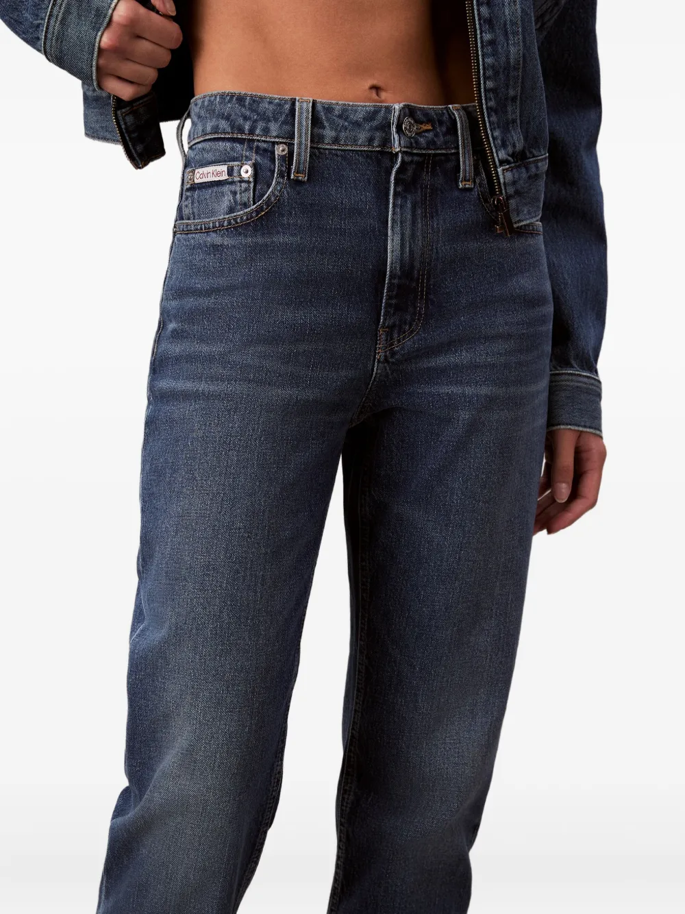 Calvin Klein Jeans Straight jeans Blauw
