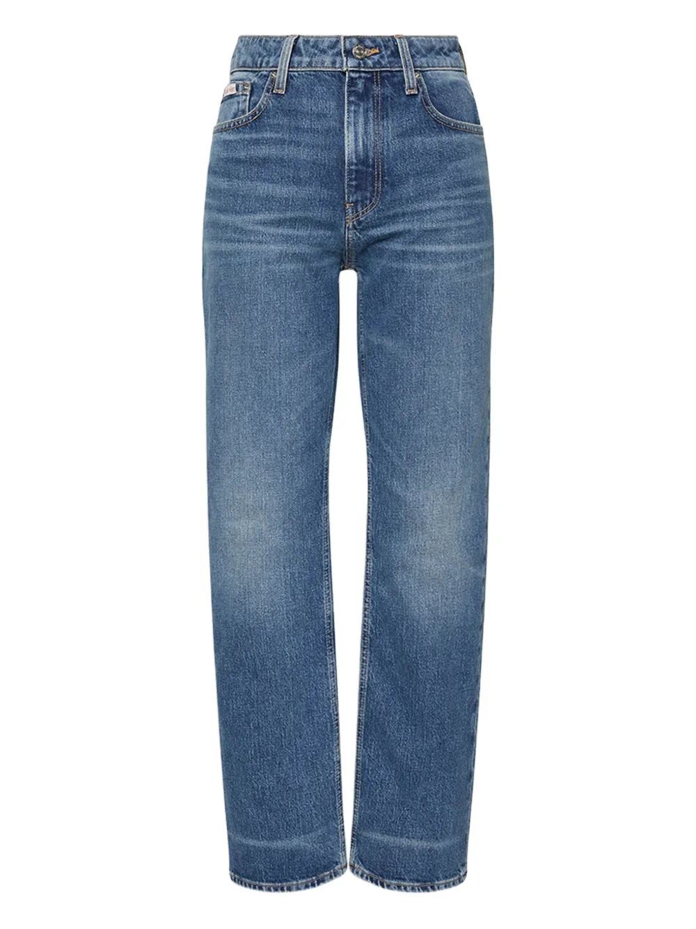 Calvin Klein Jeans Jeans mit Logo-Patch - Blau