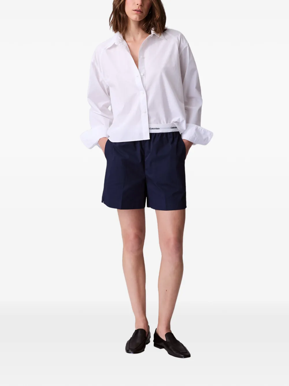 Calvin Klein Jeans buttoned long-sleeve shirt - Wit