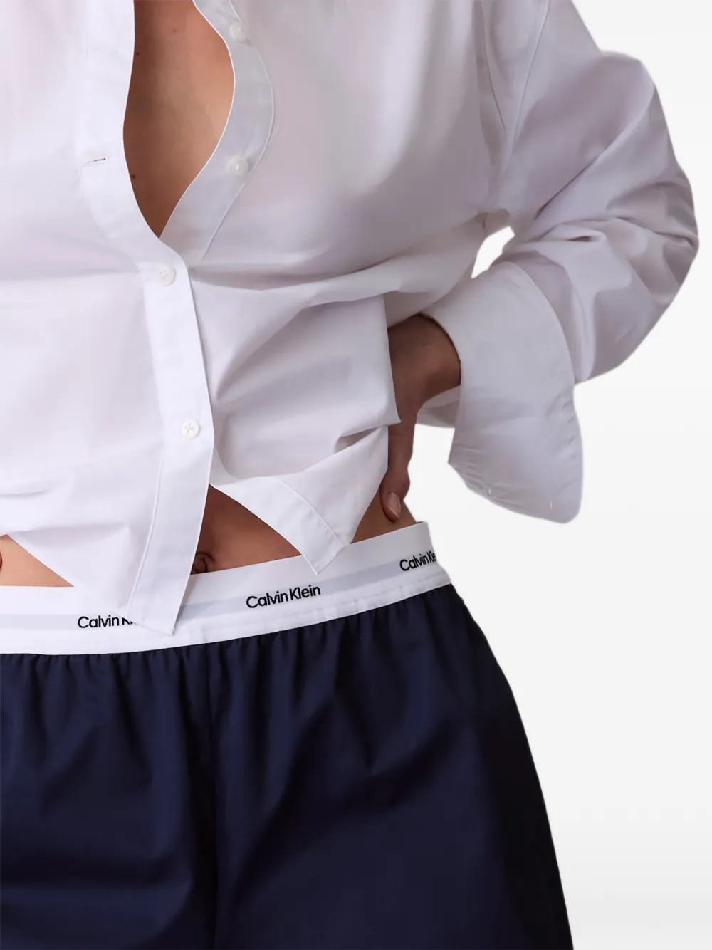 Calvin Klein Jeans Est.1978 Buttoned Long-sleeve Shirt In Multi