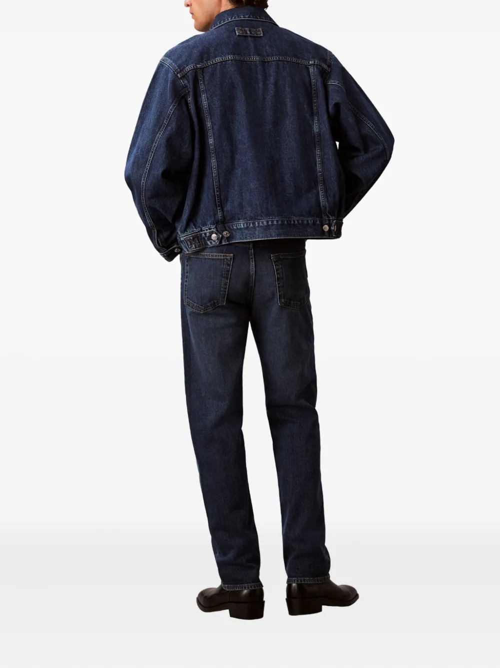 Calvin Klein Jeans Est.1978 Logo-patch Jeans In Blue