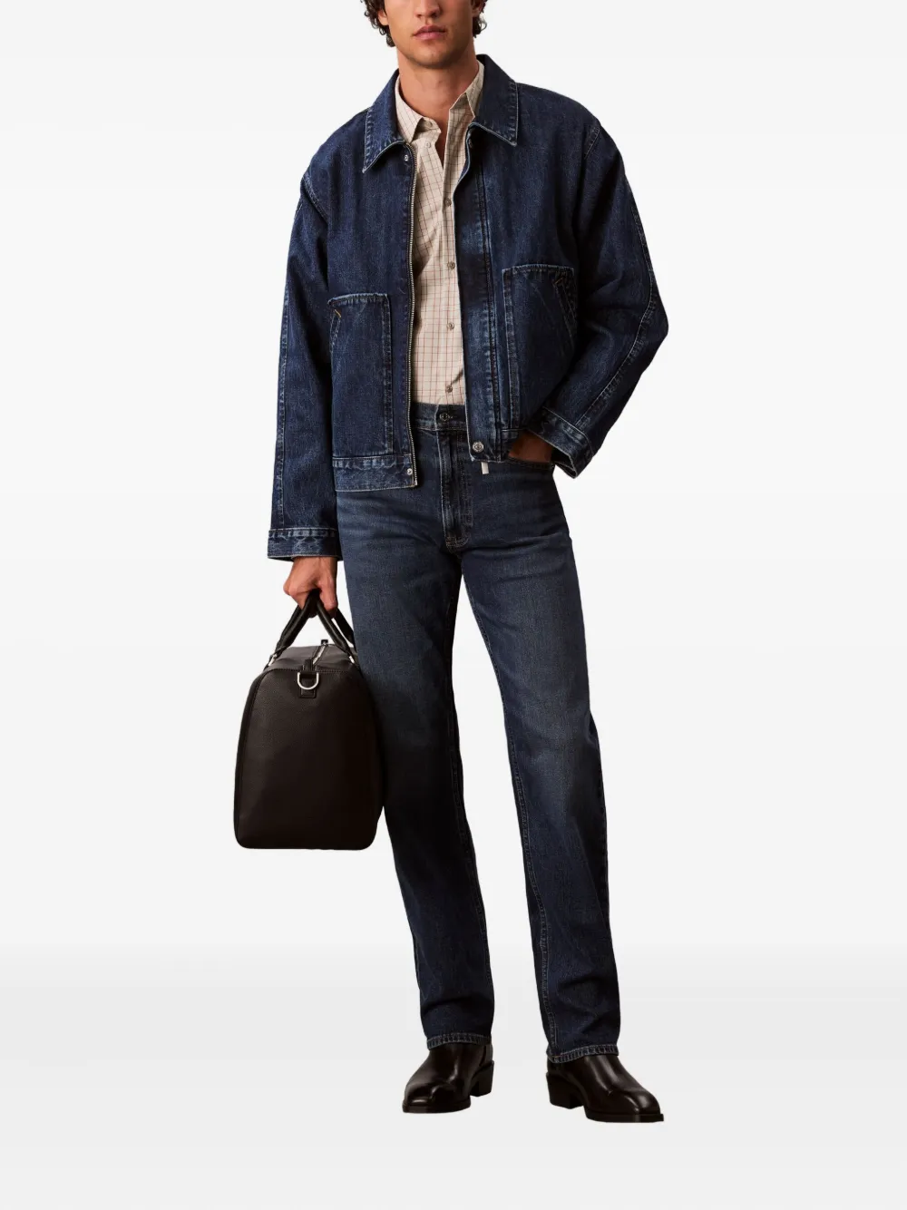 Calvin Klein Jeans logo-patch jeans | Regular & Straight-Leg Jeans | Image 2