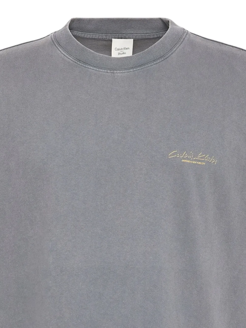 Calvin Klein Jeans T-shirt met logodetail - Grijs