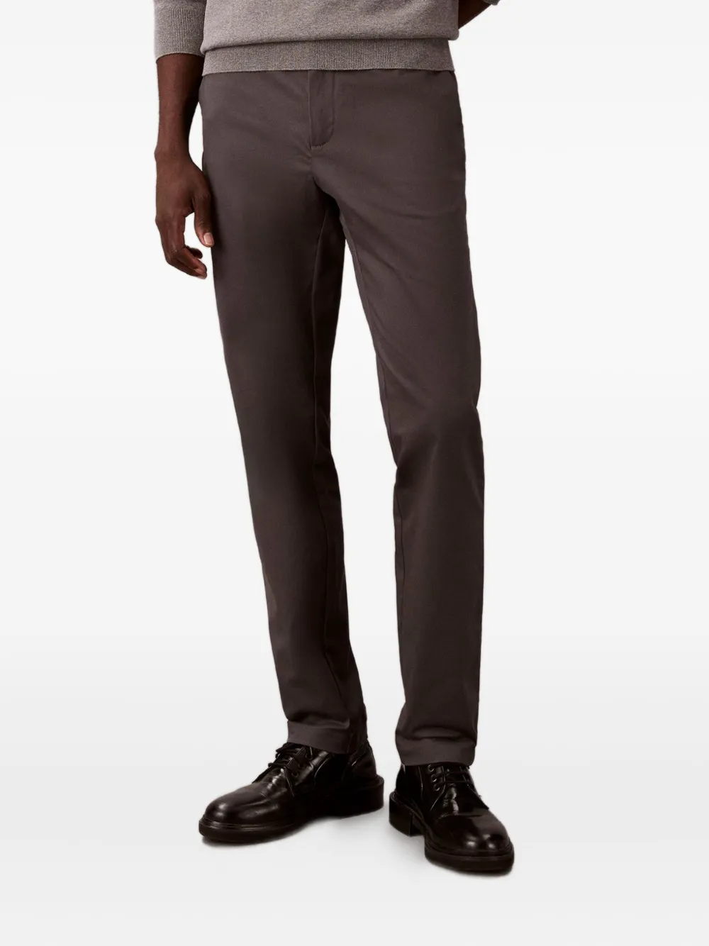 Calvin Klein logo chinos | Grey | Image 1