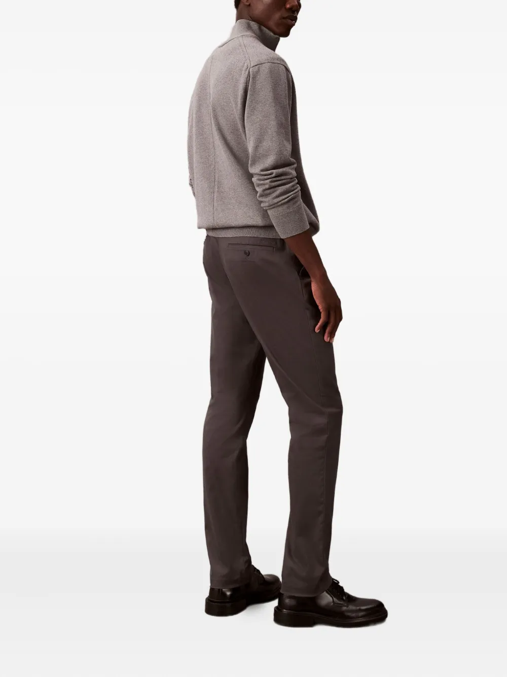 Calvin Klein Chino met logo - Grijs