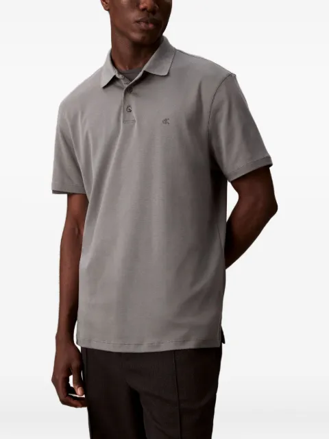 Calvin Klein playera tipo polo con botones del logo