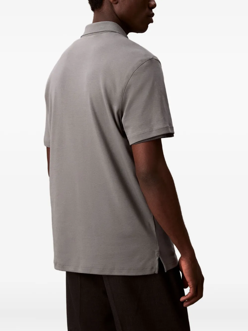Calvin Klein Poloshirt met logo van knopen Grijs