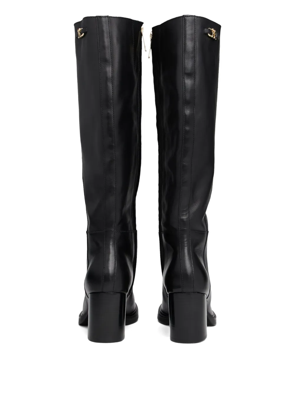 Tommy Hilfiger 70 mm knielaarzen met logodetail Zwart