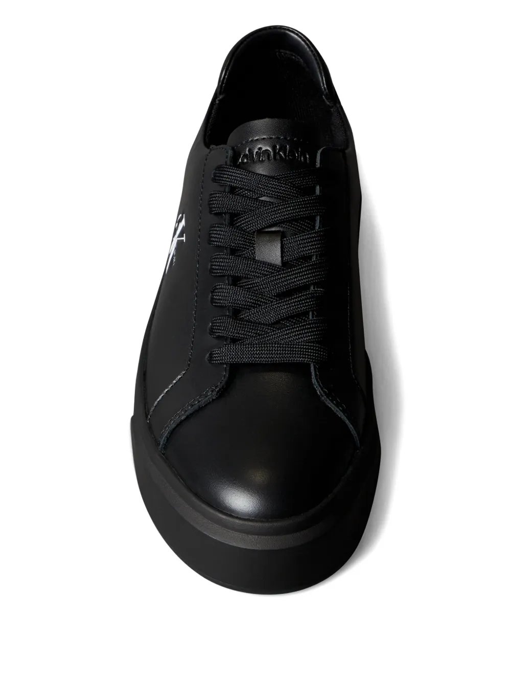 Calvin Klein Sneakers met leren logo Zwart