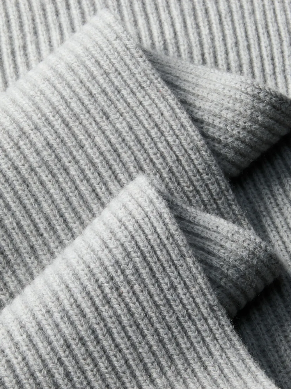 Calvin Klein Geribbelde sjaal met logo Grijs