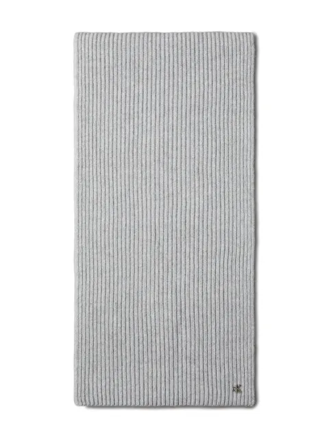 Calvin Klein ribbed logo scarf