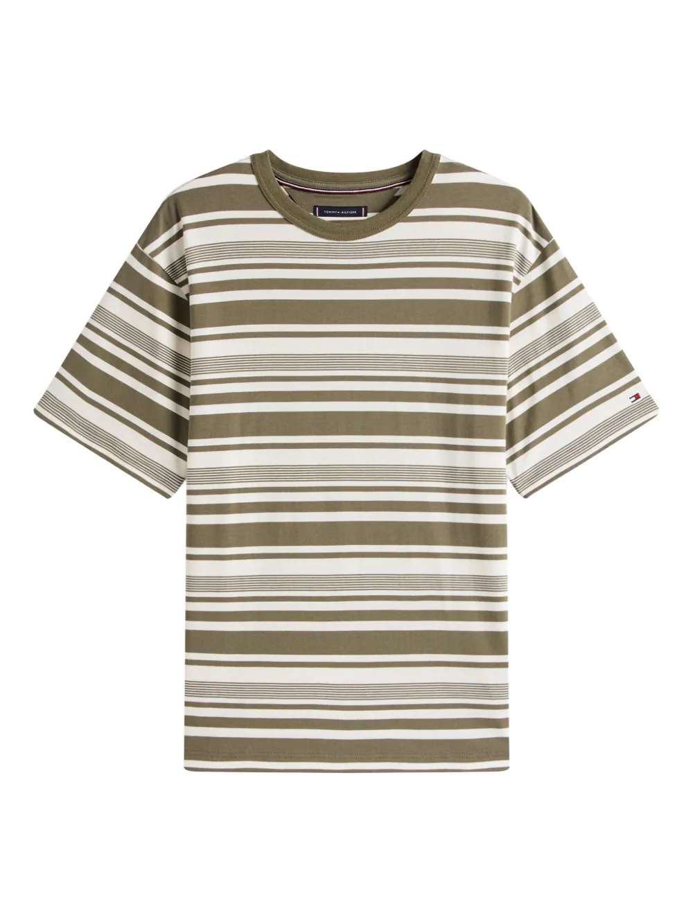 Tommy Hilfiger ストライプ Tシャツ - グリーン Tommy Hilfiger ストライプ Tシャツ - グリーン