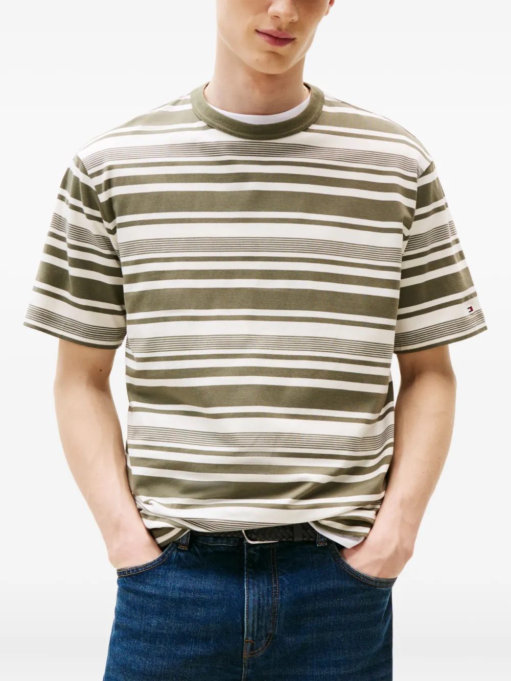 Tommy Hilfiger Gestreept T-shirt Groen