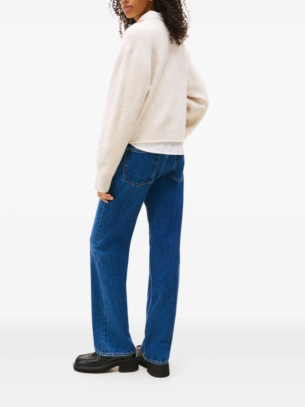 Tommy Jeans Logo-motif Sweater In Neutral