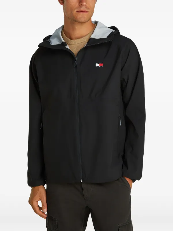 Tommy Jeans zip-up Jacket | Black | FARFETCH AO