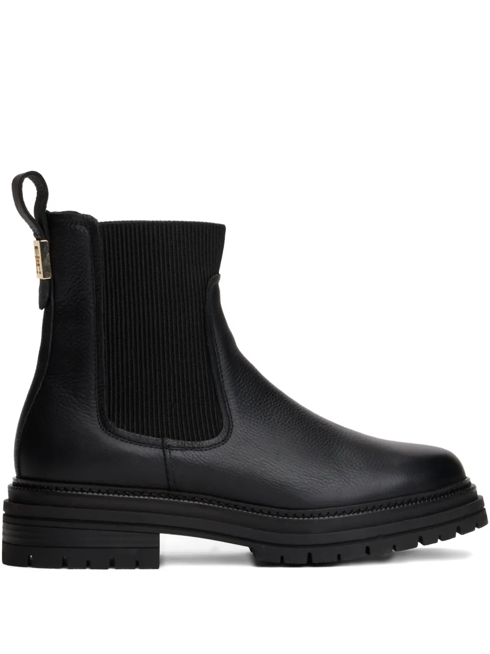 Tommy Hilfiger leather pull-tab chelsea boots | Black | Image 1