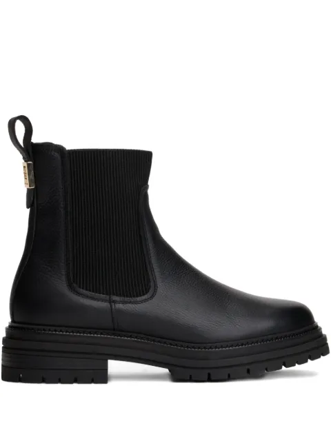Tommy Hilfiger leather pull-tab chelsea boots